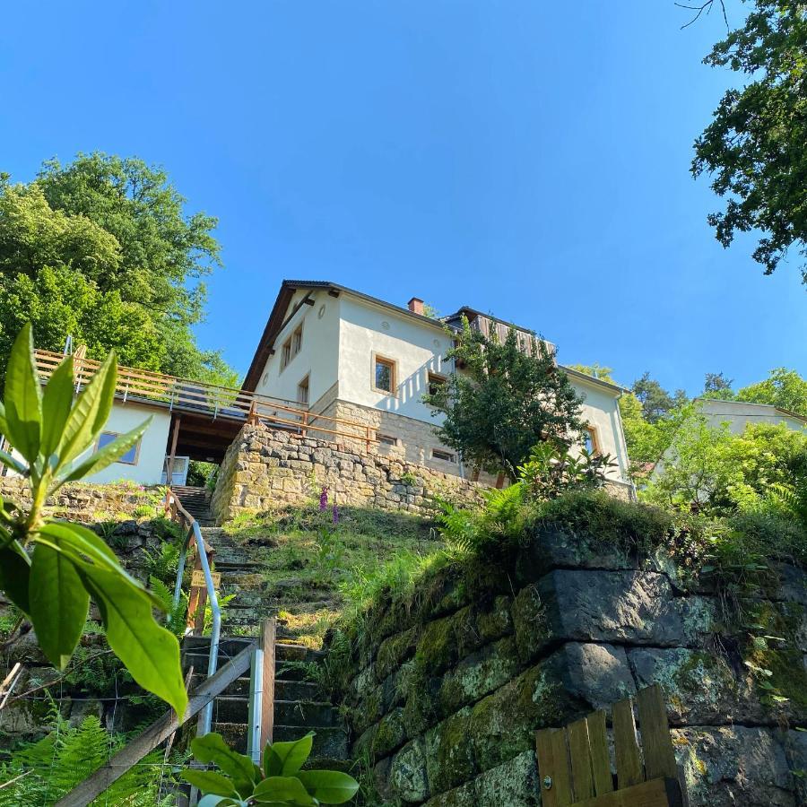 Luxusboofe - Ferienhaus Am Lilienstein Königstein Exterior foto